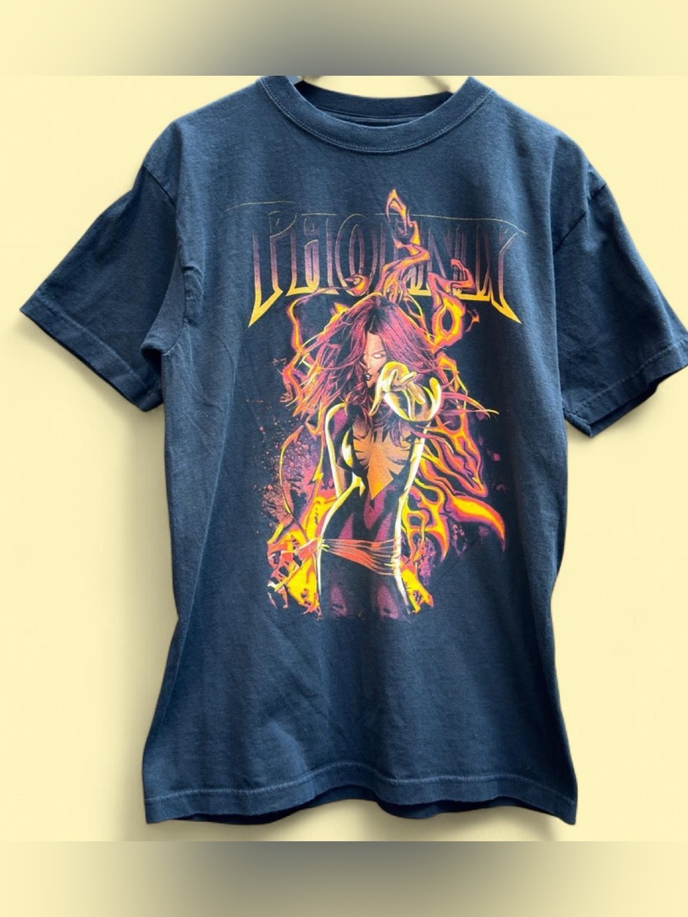 Marvel X-Men Phoenix black cotton tee Size M mad engine vintage